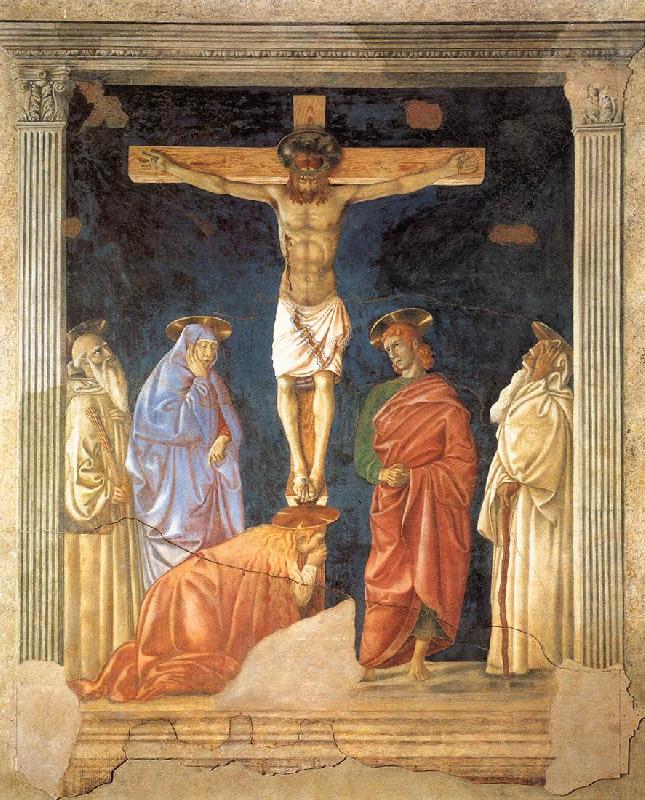 Andrea del Castagno Crucifixion and Saints oil painting image